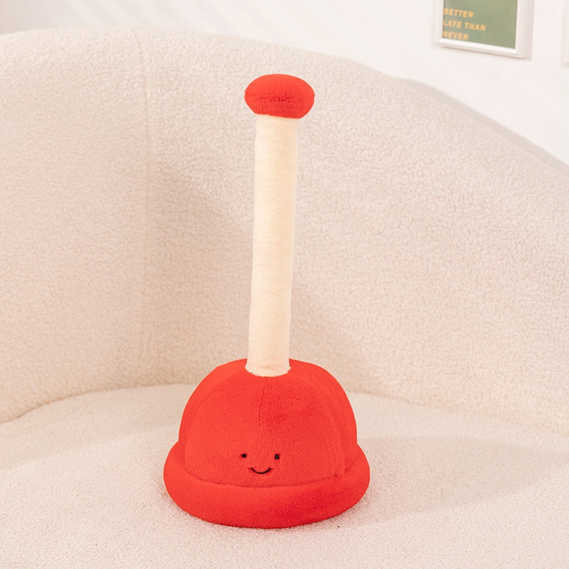 ELAINREN Creative Plush Toilet Toy Stuffed Toilet Paper Doll Cute Toilet Scraper Plushie Poop Gifts