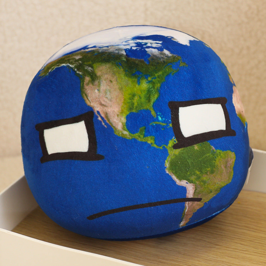 ELAINREN Kawaii Planet Plush Toy Realistic Space Planet Stuffed Pillow Soft Solar System Planet Plushie Doll/Earth/Saturn/Jupiter/Venus/Sun/Mars/Moon/Mercury/Neptune