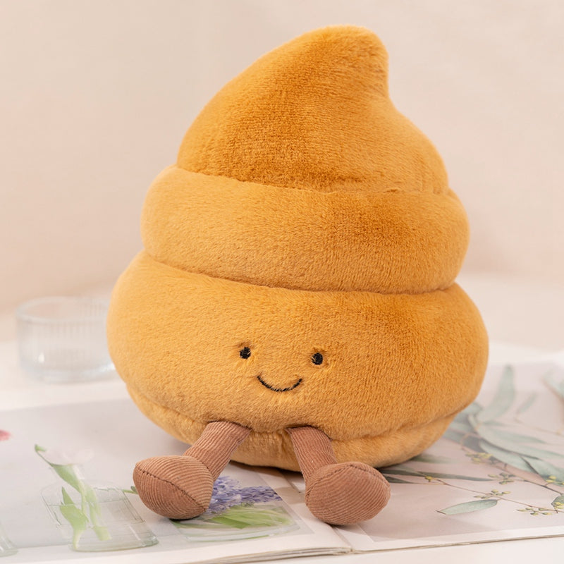 ELAINREN Creative Plush Toilet Toy Stuffed Toilet Paper Doll Cute Toilet Scraper Plushie Poop Gifts