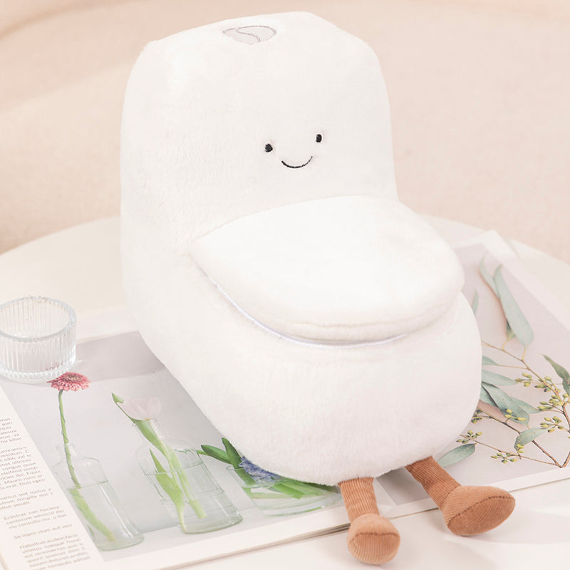 ELAINREN Creative Plush Toilet Toy Stuffed Toilet Paper Doll Cute Toilet Scraper Plushie Poop Gifts