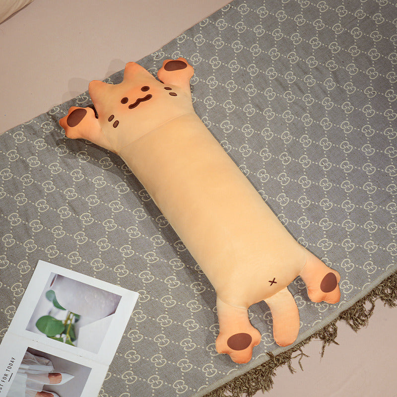 ELAINREN Soft Long Cat Plush Pillow Cuddly Kitten Stuffed Cushion/120cm