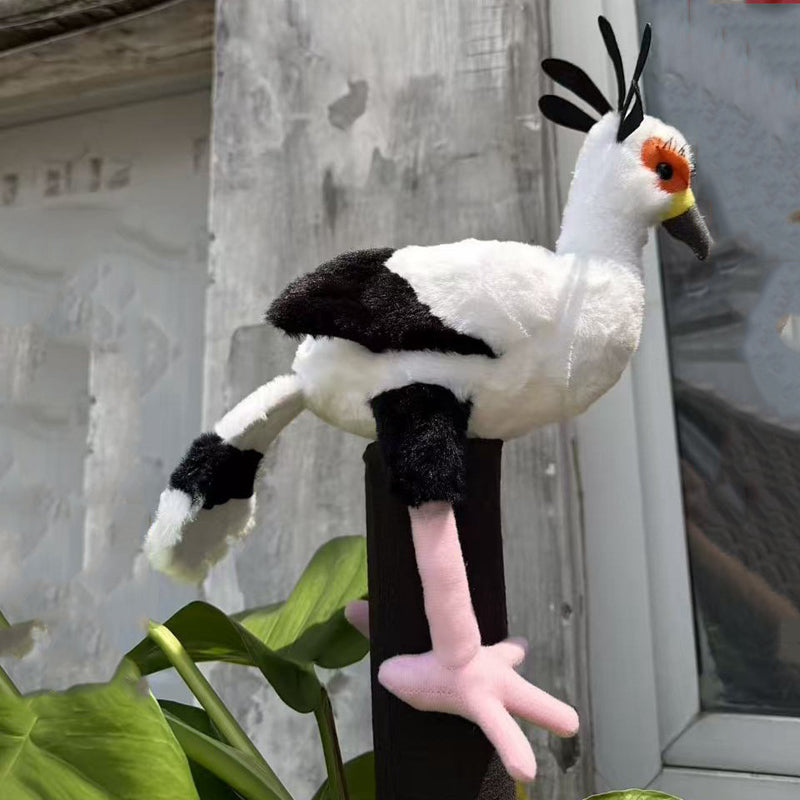 ELAINREN Realisitc Secretary Bird Stuffed Animal Figure-30cm