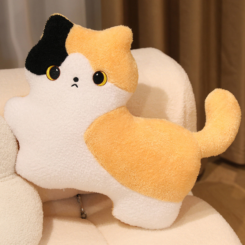 ELAINREN Super Soft Tabby Cat Plush Toy Pillow Decor Gifts