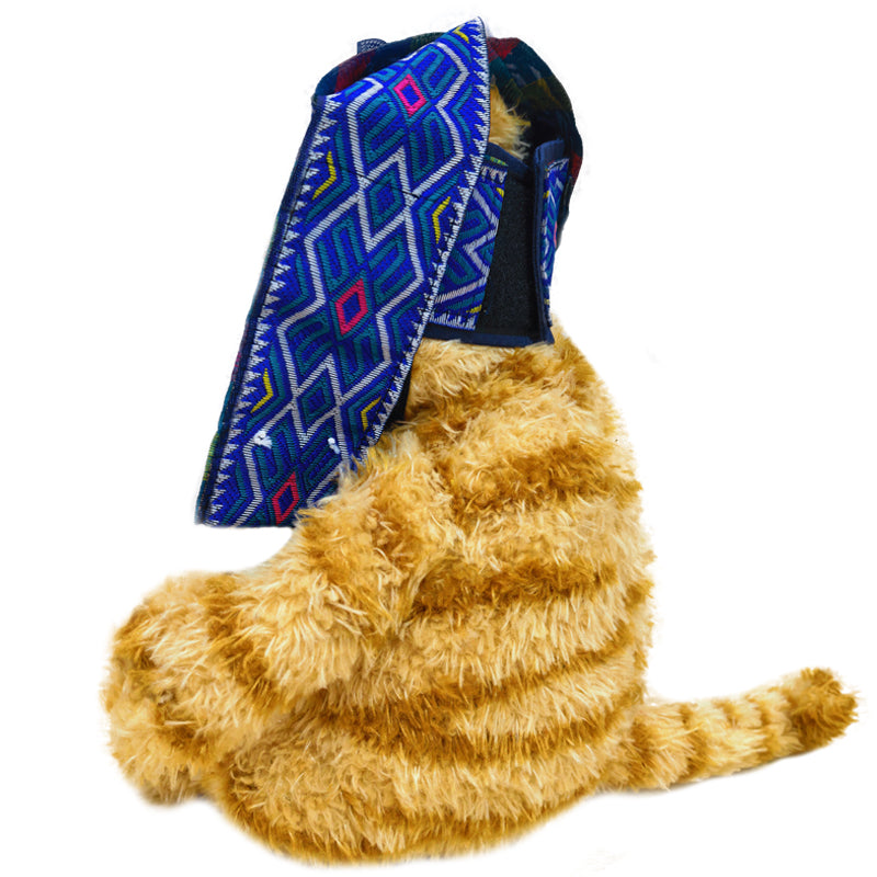 ELAINREN Stuffed Garfield Wearing The Zhuang ethnic group Costume-Plush Fat Orange Kitten from the Zhuang ethnic group in China/11.8''