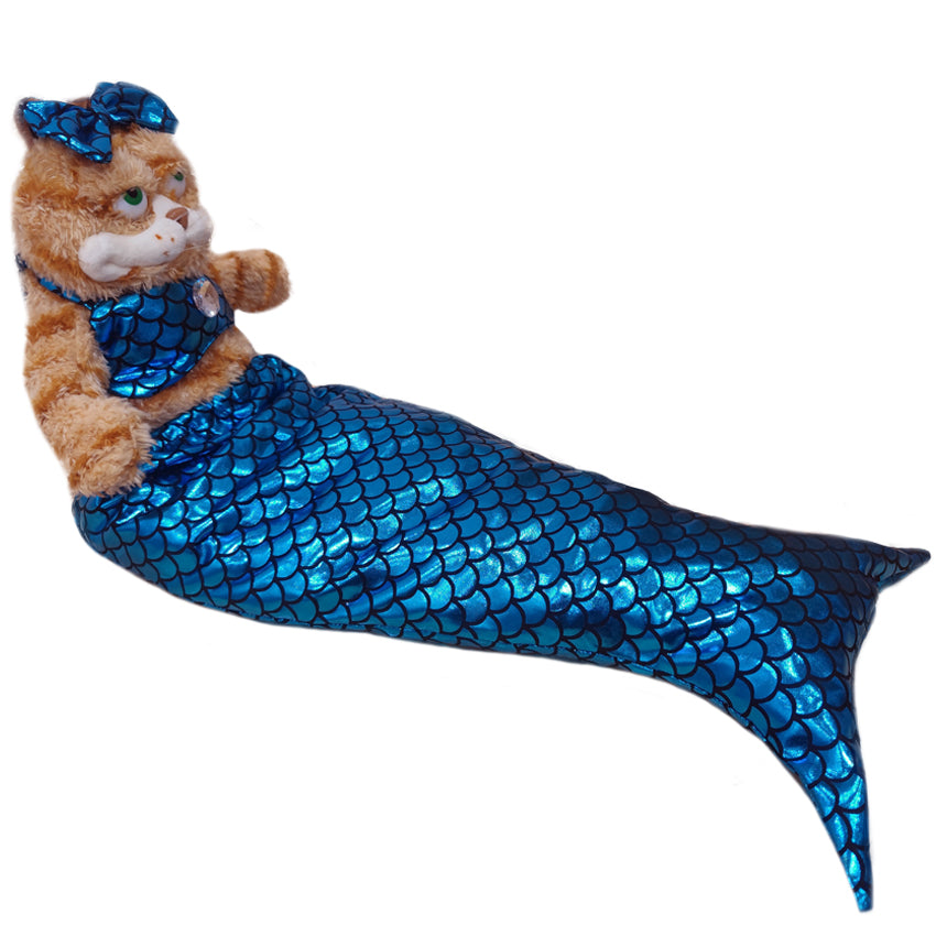 EAAINREN Garfield Mermaid Plush Toy Cuddly Mermaid Kitten Stuffed Animals Dolls/11.8''