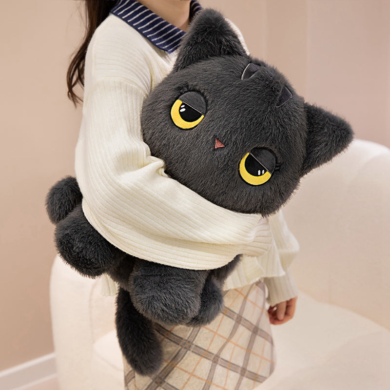 ELAINREN Sleepy Kitten Stuffed Cat Toy Gifts