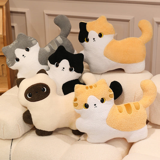 ELAINREN Super Soft Tabby Cat Plush Toy Pillow Decor Gifts