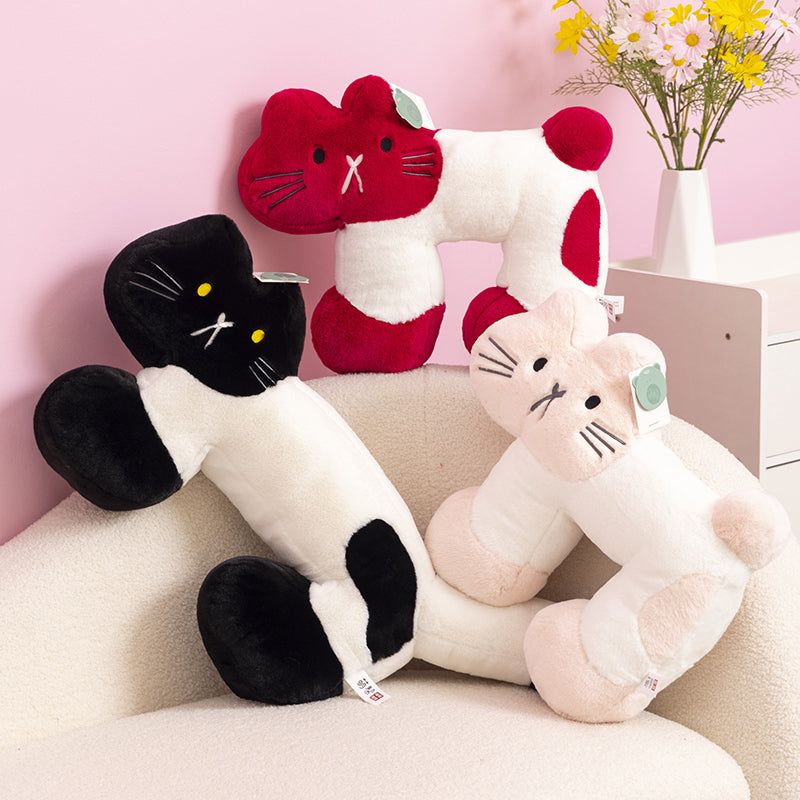 ELAINREN Super Soft Cat Shape Plush Pillow Decor Gifts/50cm