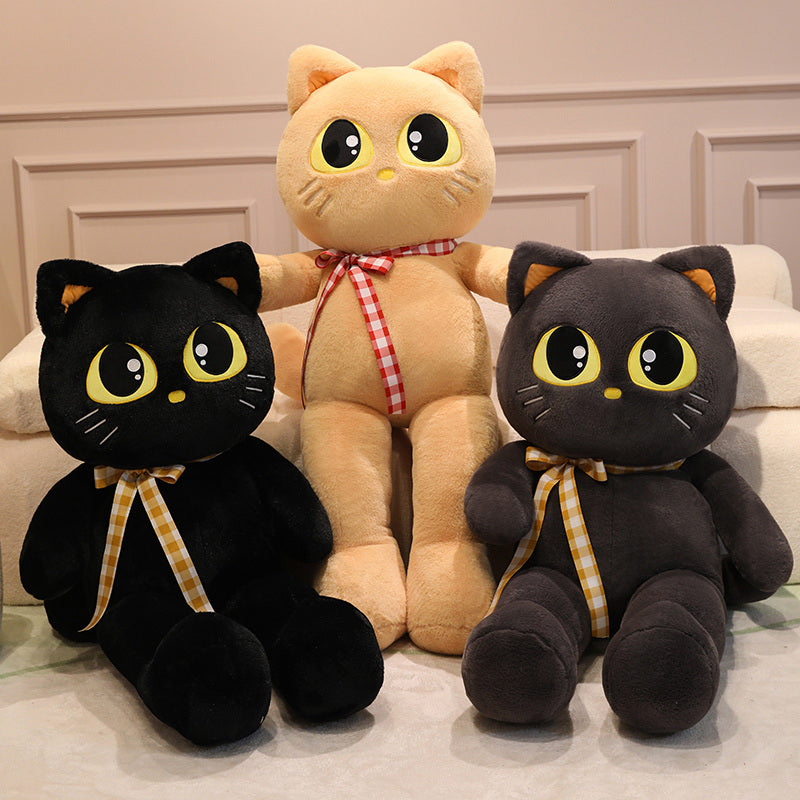 ELAINREN Big Eyes Cat Plush Kitten Stuffed Kitty Toy Gifts