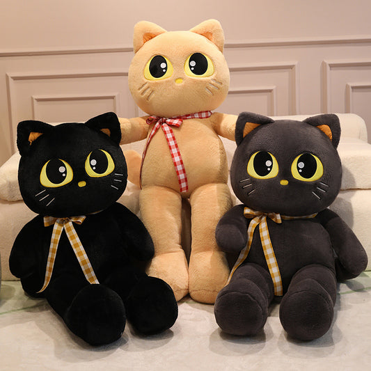 ELAINREN Big Eyes Cat Plush Kitten Stuffed Kitty Toy Gifts
