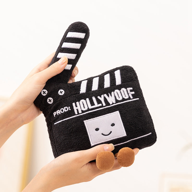 ELAINREN 5Pcs Cinema Pretend Plush Set(3D Glasses/Popcorn/Clapperboard/Soda/Film reel)