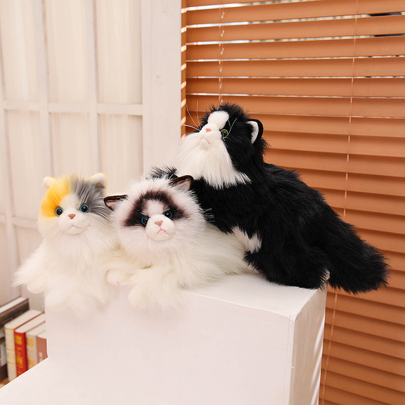 ELAINREN Simulation Cat Stuffed Realistic Kitten Toy GIfts