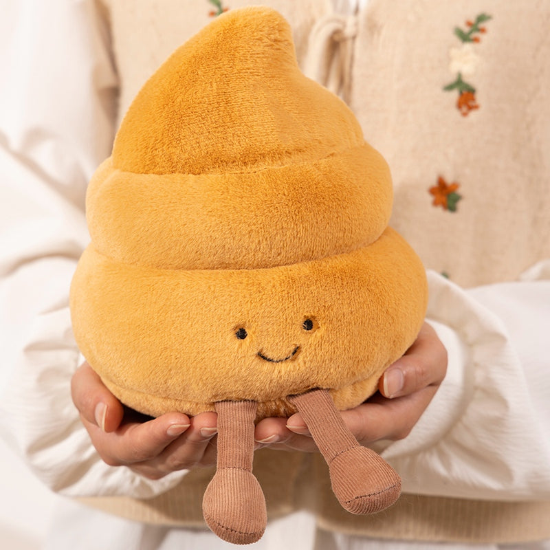 ELAINREN Creative Plush Toilet Toy Stuffed Toilet Paper Doll Cute Toilet Scraper Plushie Poop Gifts