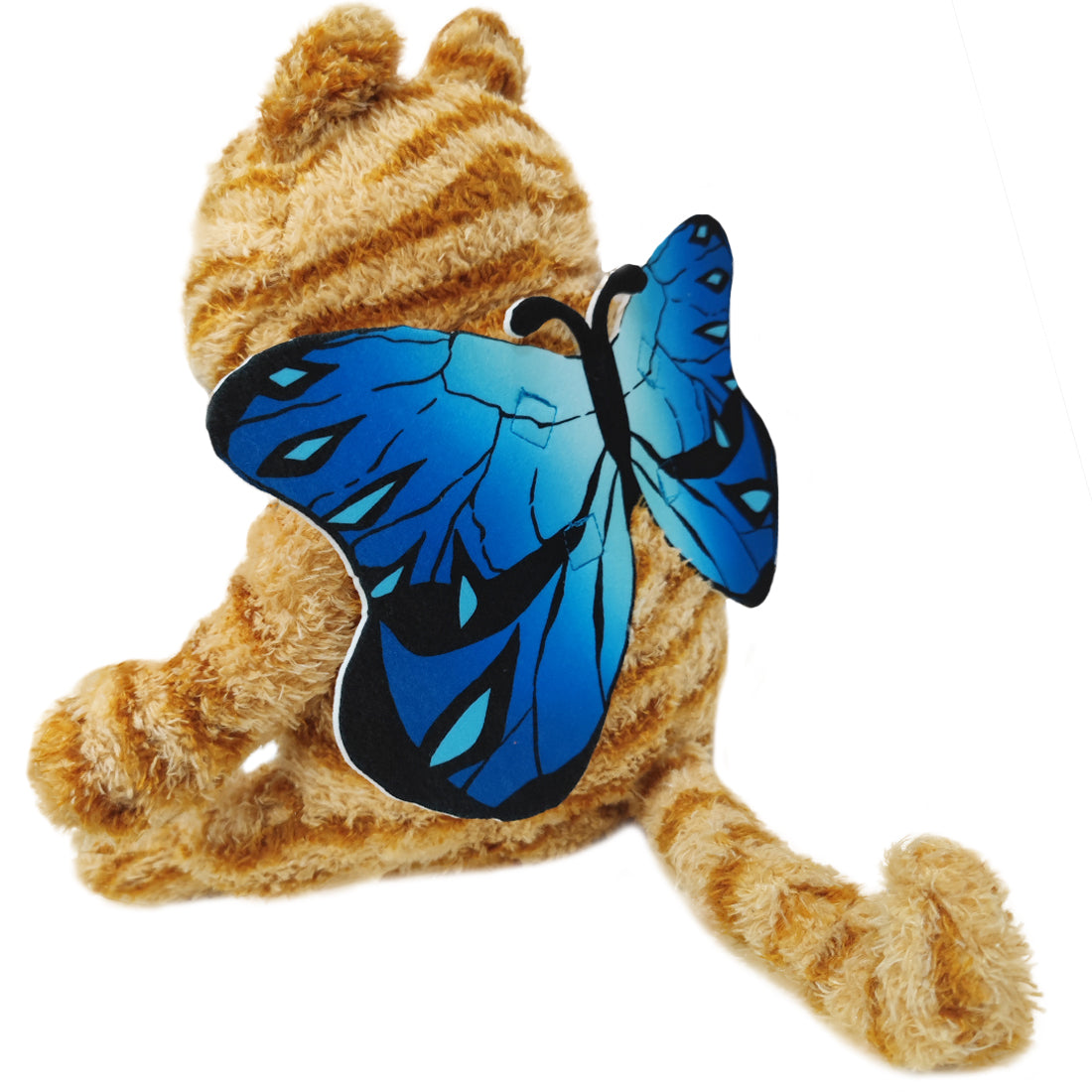 ELAINREN Garfield Plush Toy with Butterfly Wings Crazy Stuffed Garfield Cat Dress Up Like A Butterfly/30cm