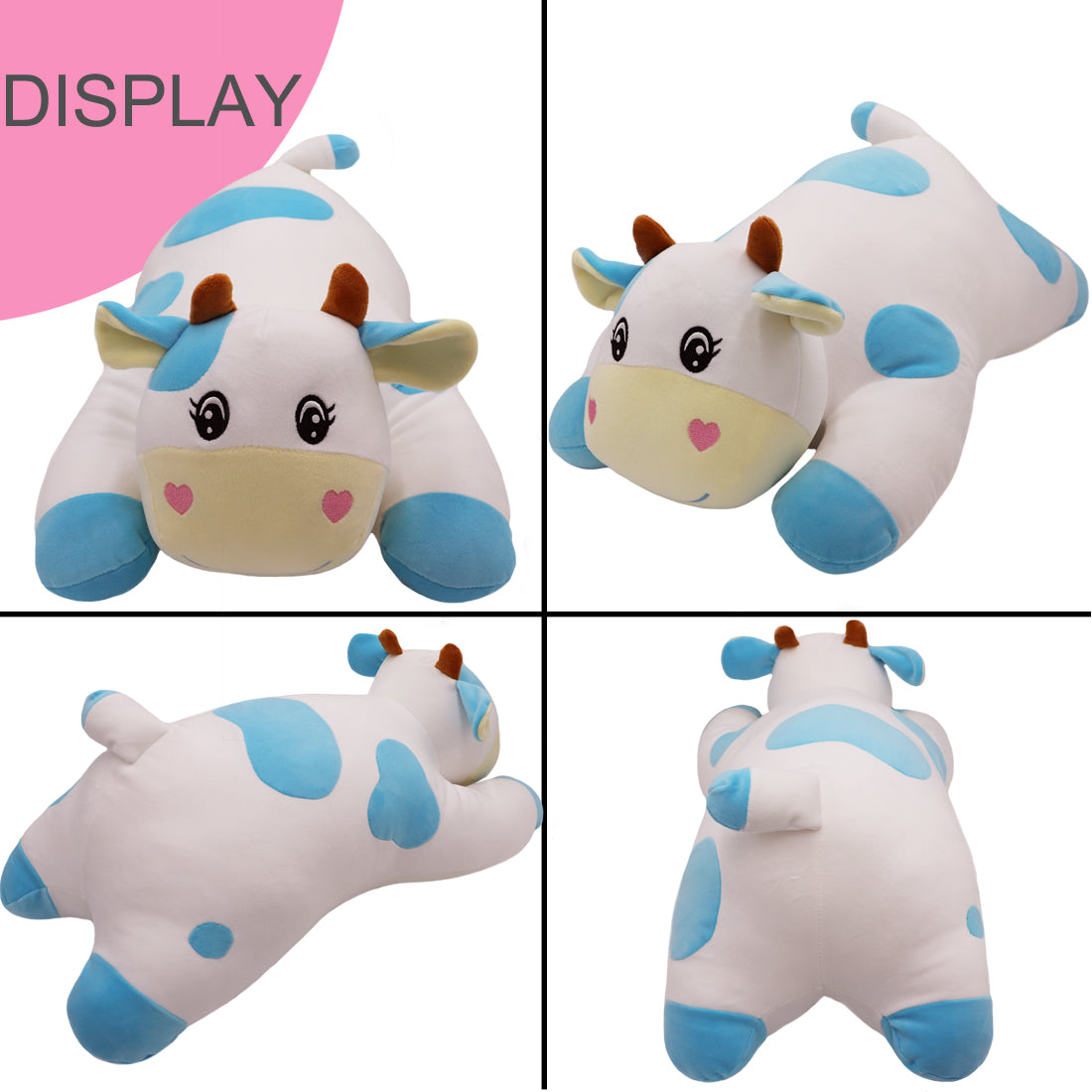 ELAINREN Soft Hugging Cow Plush Body Pillow-23.6Inch
