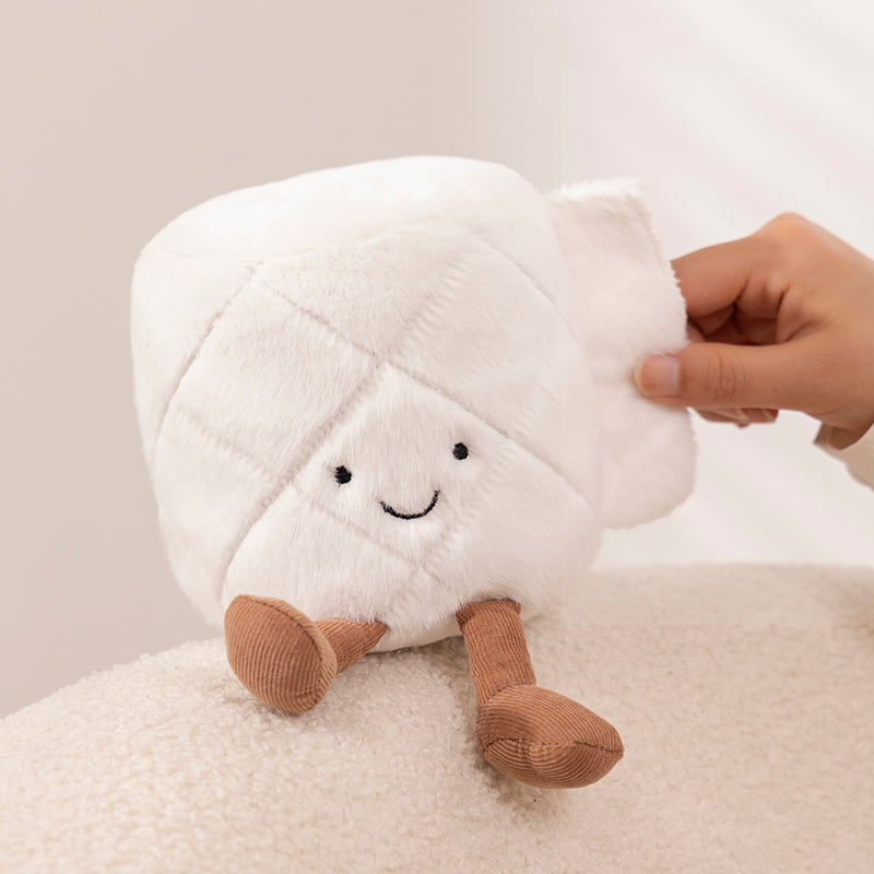 ELAINREN Creative Plush Toilet Toy Stuffed Toilet Paper Doll Cute Toilet Scraper Plushie Poop Gifts
