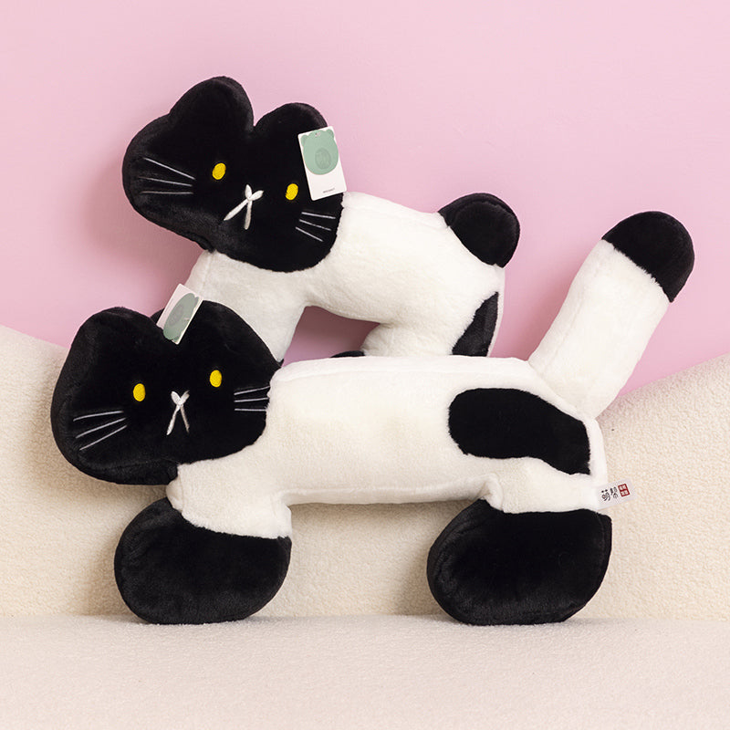 ELAINREN Super Soft Cat Shape Plush Pillow Decor Gifts/50cm