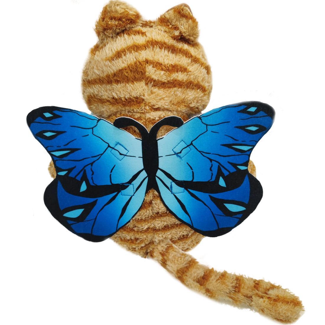 ELAINREN Garfield Plush Toy with Butterfly Wings Crazy Stuffed Garfield Cat Dress Up Like A Butterfly/30cm