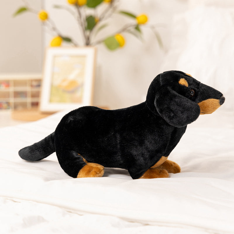 ELAINREN Dachshund Dog Plush Sausage Dog Soft Toy Gifts/26cm