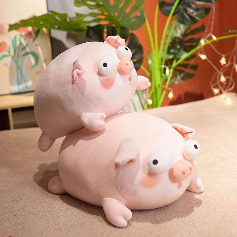 ELAINREN Ultra-Soft Pink Pig Plush Body Pillow/15.7''