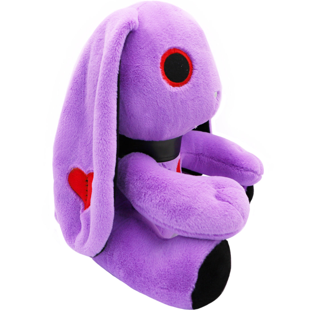 ELAINREN Gothic Purple Rabbit Plush Crazy Bunny Toy Halloween Dreadful Bunny Stuffed Easter Pillow/11.8Inch