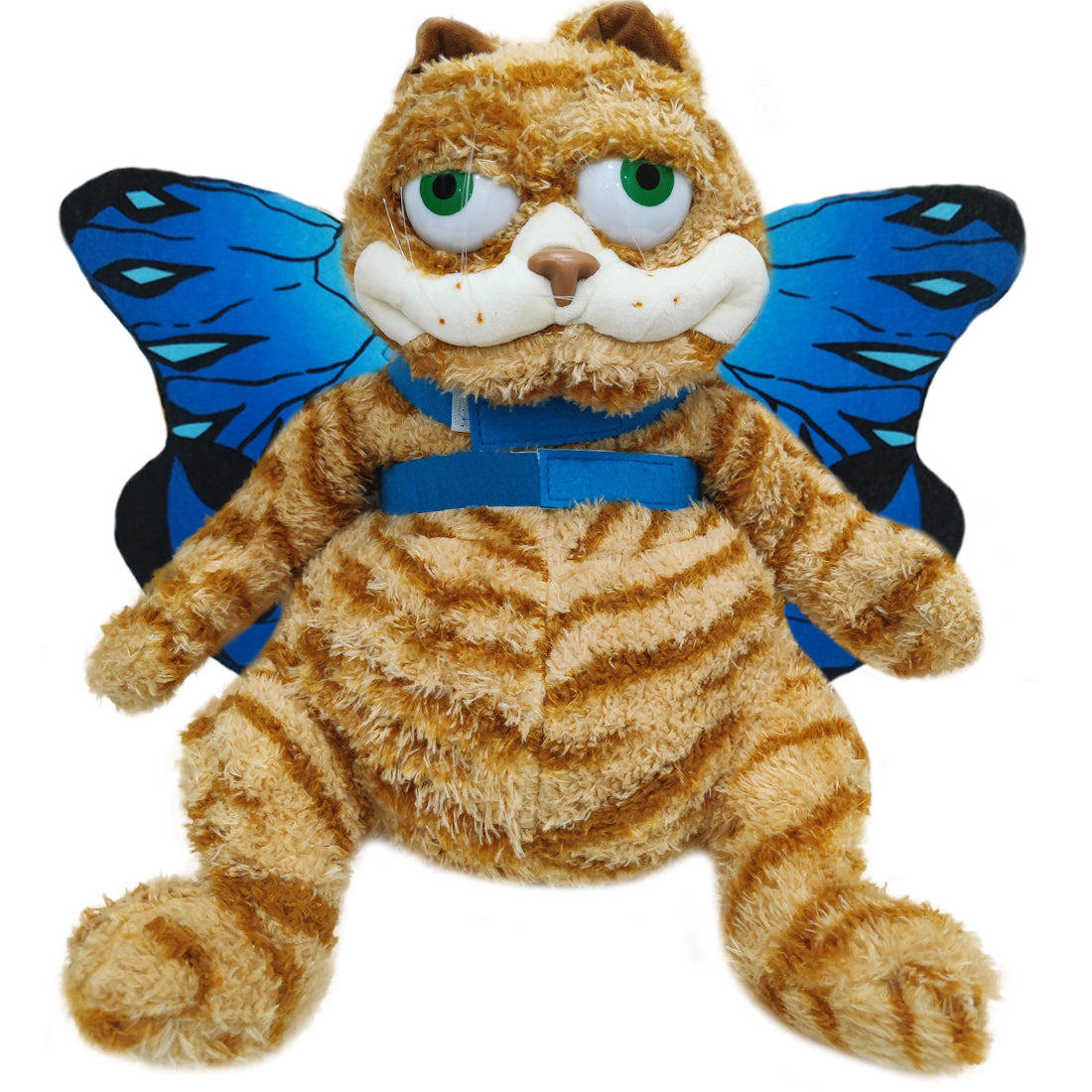ELAINREN Garfield Plush Toy with Butterfly Wings Crazy Stuffed Garfield Cat Dress Up Like A Butterfly/30cm
