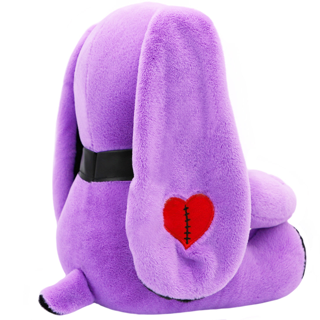 ELAINREN Gothic Purple Rabbit Plush Crazy Bunny Toy Halloween Dreadful Bunny Stuffed Easter Pillow/11.8Inch