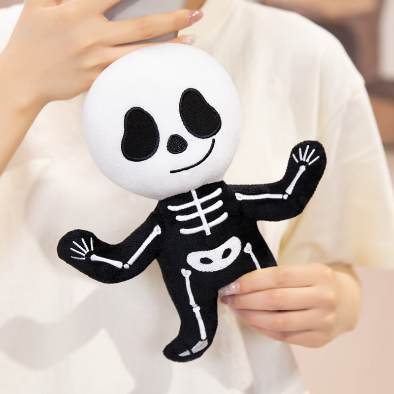 ELAINREN Skeleton Plush Toy, Bones Devil Stuffed Animal,Halloween Party Decoration,Creative Present for Boys Girls Kids Teens