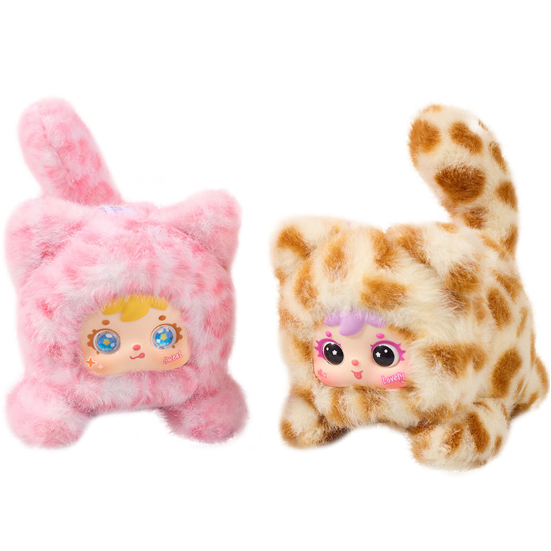 ELAINREN Plush Doll Blind Box,Stuffed Cat Kitten Series Blind Boxes Stuffed Keychain/9cm