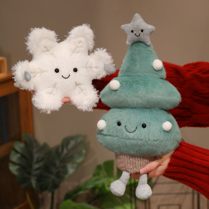 ELAINREN Cute Push Christmas Tree and Snowflake Toy GIfts