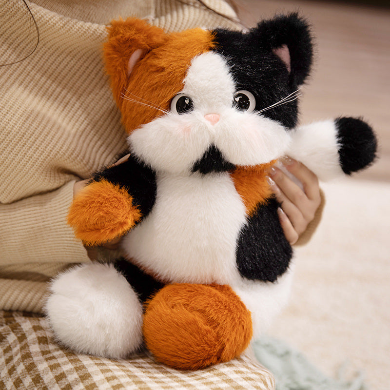 ELAINREN Cartoon Cat Kitten Stuffed Calio Kitty Plush Toy Gifts/45cm