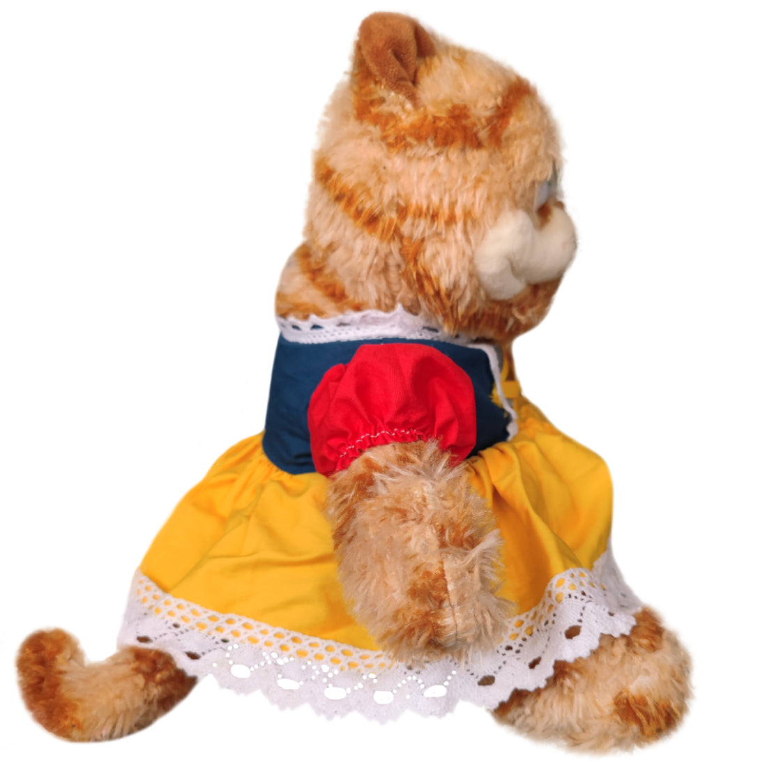 ELAINREN Garfield Princess Plush Orange Cat Toy Garfield Cat Dress Up Princess Costume/11.8''