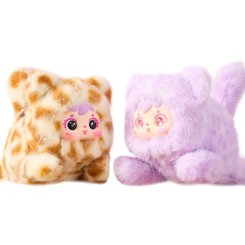 ELAINREN Plush Doll Blind Box,Stuffed Cat Kitten Series Blind Boxes Stuffed Keychain/9cm