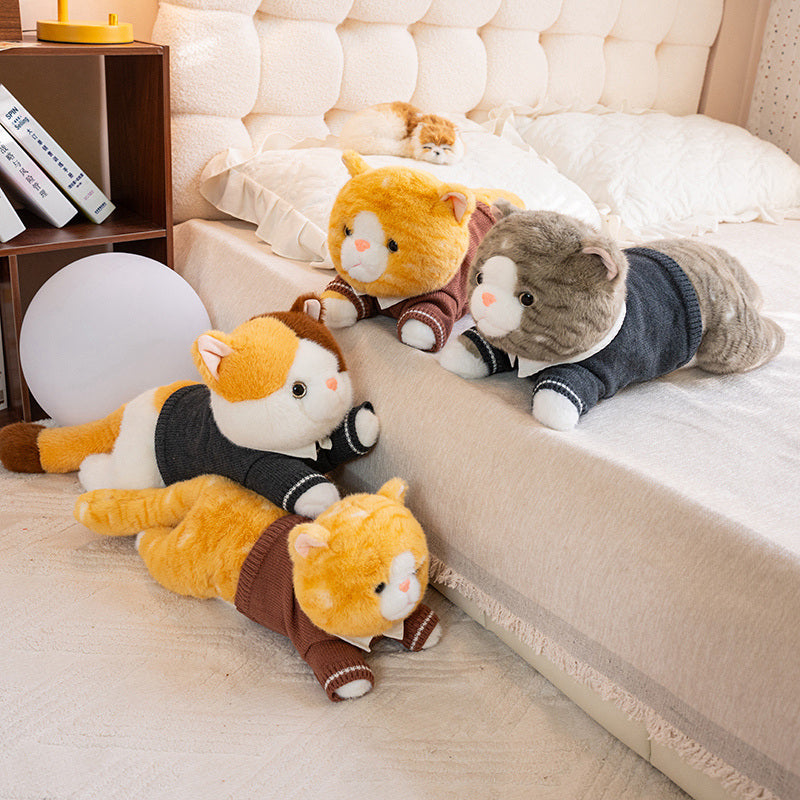 ELAINREN Realistic Cat Kitten Stuffed Animals Toy Gifts/40cm