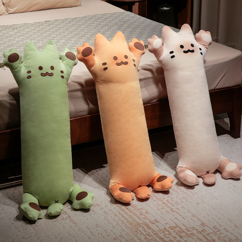 ELAINREN Soft Long Cat Plush Pillow Cuddly Kitten Stuffed Cushion/120cm
