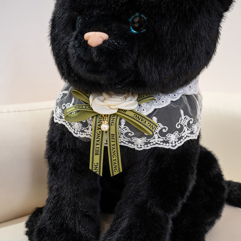 ELAINREN Cute Black Kitten Cat Stuffed Animals Toy Gifts/45cm