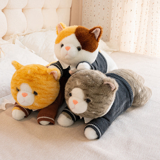 ELAINREN Realistic Cat Kitten Stuffed Animals Toy Gifts/40cm