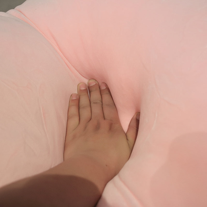 ELAINREN Giant Fluffy Pig Plush Body Pillow Soft Pink Pig Stuffed Animal Toy-23.6''