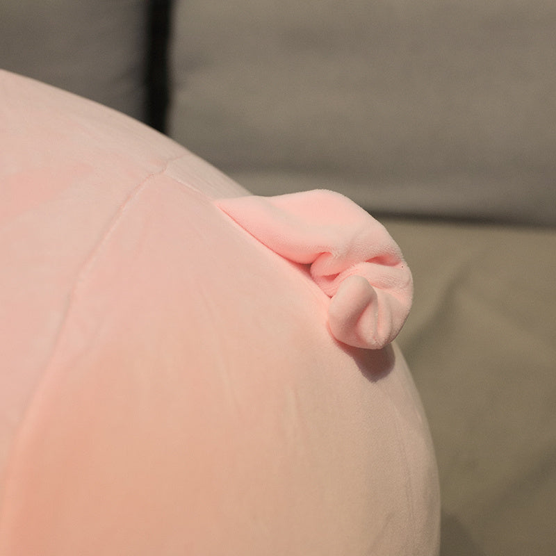 ELAINREN Giant Fluffy Pig Plush Body Pillow Soft Pink Pig Stuffed Animal Toy-23.6''