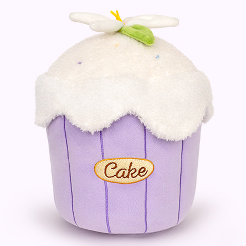 ELAINREN Kawai Siamese Cat Plush Toy Live in the Cake Cute Cake Kitten Stuffed Animals Gifts/20cm