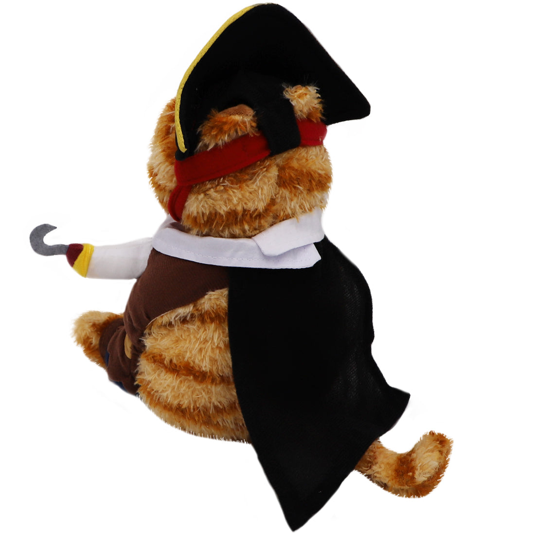 ELAINREN Halloween Garfield Plush Toy Pirate Fat Orange Cat Plush Kitten Toy Dress Up Pirate Costume-30CM