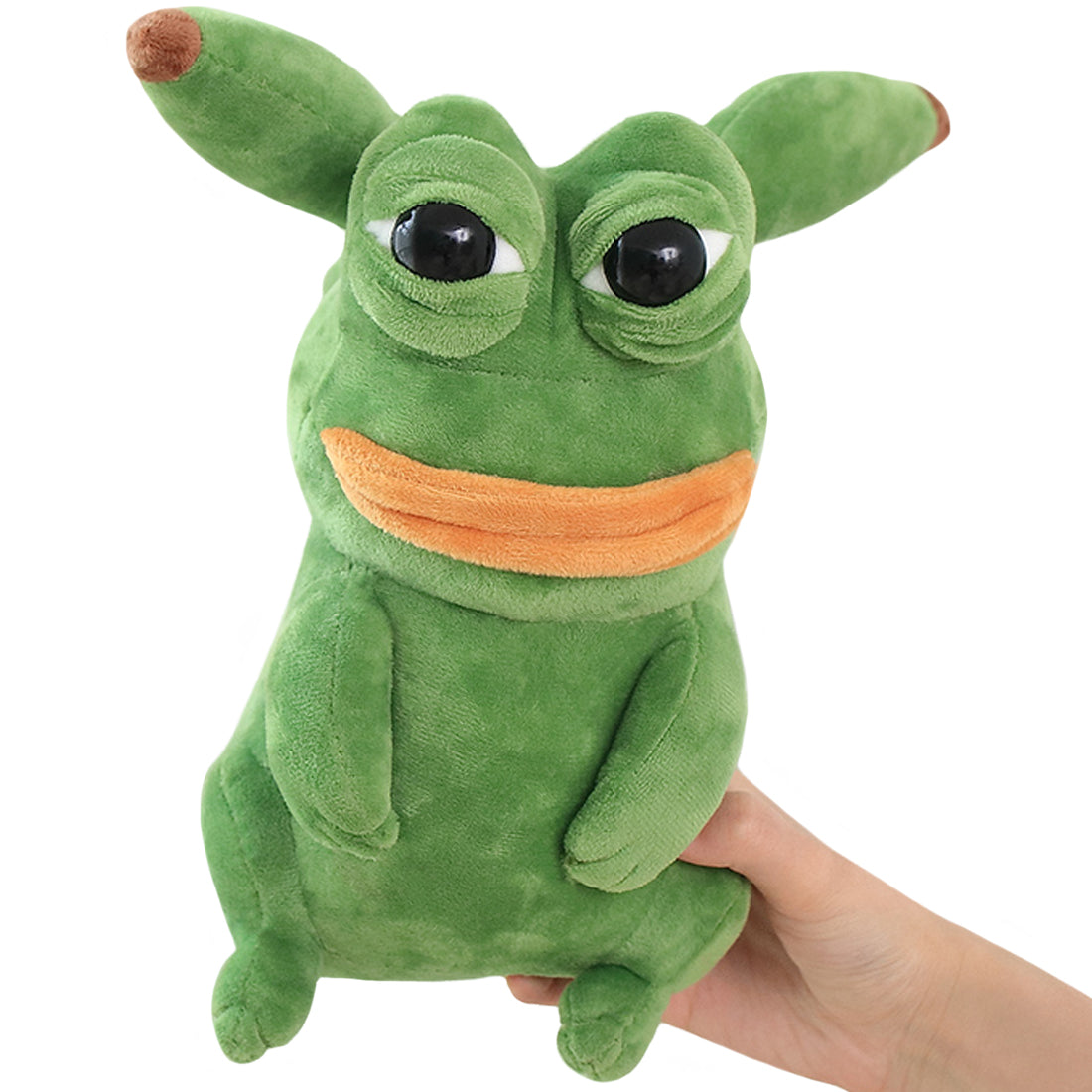 ELAINREN Sleepy Frog Plush Cute Toy Creative Frog Stuffed Animals Gifts/9.8''