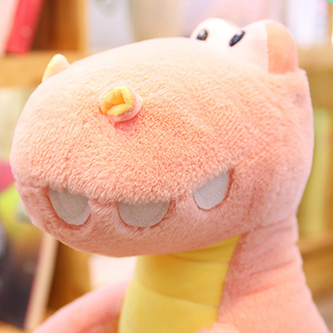 ELAINREN Pink Dinosaur Stuffed Gift Big Standing T-rex Dino Plush Toy/25.6Inch