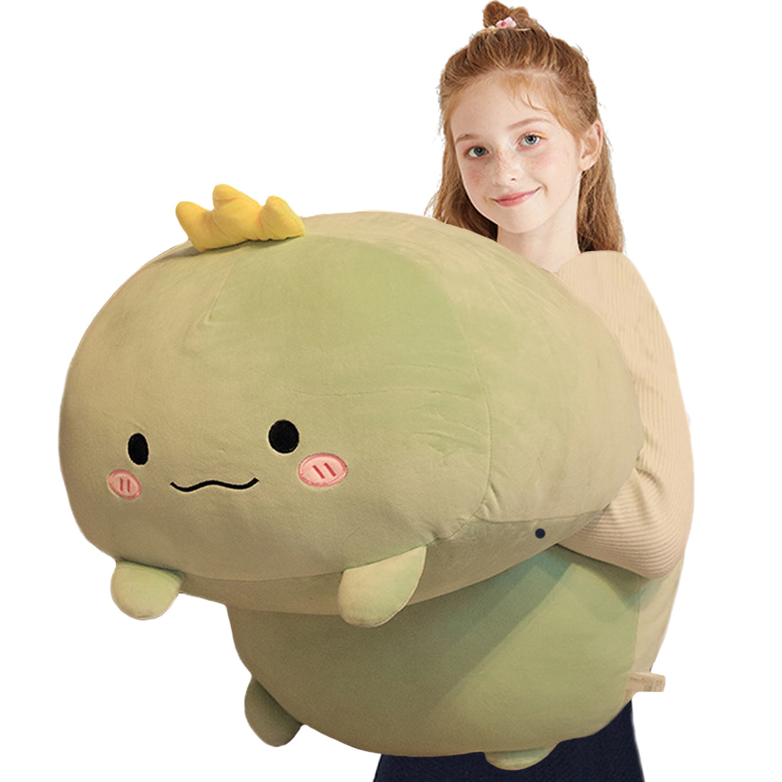 ELAINREN Large Dinosaur Plush Hugging Pillow Soft T-Rex Dinosaur Stuffed Sleeping Pillow-23.6''