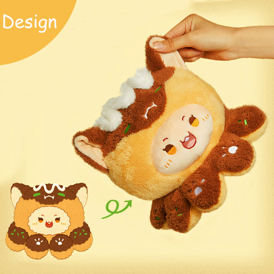 ELAINREN Short Legs Octopus Plush Marine Octopus Toy Chubby Octopus Stuffed Dolls/9.8''