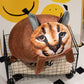 ELAINREN Big Floppa Cat Plush Pillow Soft Caracal Cat Stuffed Animals Toy Gifts/40cm