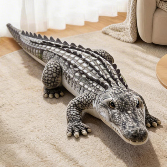 ELAINREN Realisitc Alligator Stuffed Gator Plush Toy/90cm