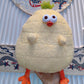 ELAINREN Funny Fat Chicken Plush Pillow,Super Soft Cauliflower Chicken and Plush Corn Chicken Doll/30cm