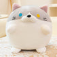 ELAINREN Super Soft Round Cat Stuffed Pillow Decor Gifts for Kids