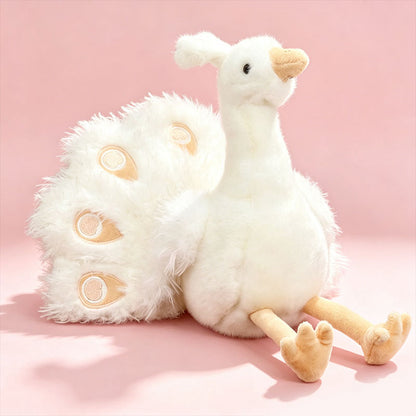 ELAINREN Realistic Peacock Plush Toy,Cute Peacock Stuffed Animal Doll /21cm